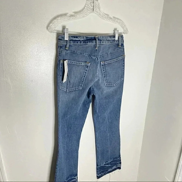 NWT Helmut Lang Tacked Crop Flare Jeans - Picture 7 of 7